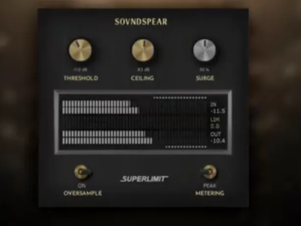 [动态和模拟温暖完美平衡 限制器]Soundspear Superlimit v1.0 [WiN, MacOSX]（4.4MB+9.9MB）-KK音频资源网