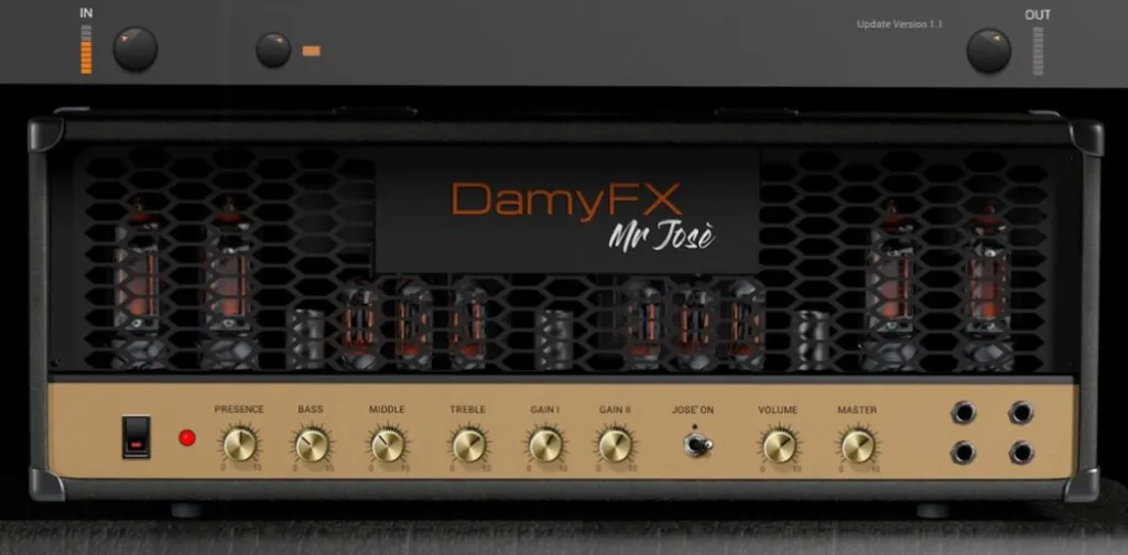 [音箱模拟器]DamyFx Mr Jose AmpSim (1987 Marshall Plexy) v1.1 VST3 [WiN]（13MB）-KK音频资源网