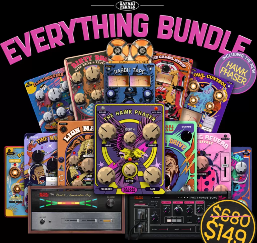 [踏板效果器插件包] Safari Pedals Everything Bundle v2025.04.23 Incl Keygen-R2R [WiN]（300MB）-KK音频资源网