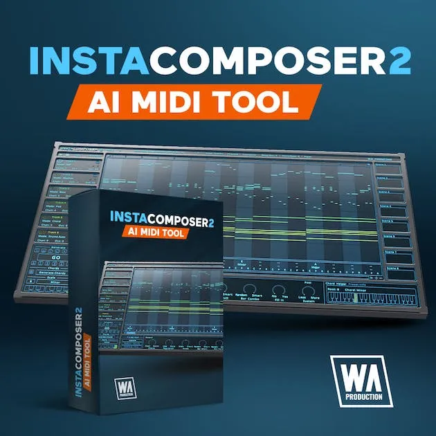[智能MIDI生成插件]W.A Production Instacomposer 2 v2.0.2.250425-TeamCubeadooby [WiN]（9.3MB）-KK音频资源网