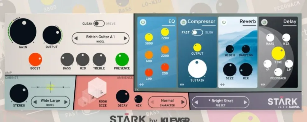 [放大器模拟器]Klevgrand STARK v1.2.0 [WiN]（14MB）-KK音频资源网