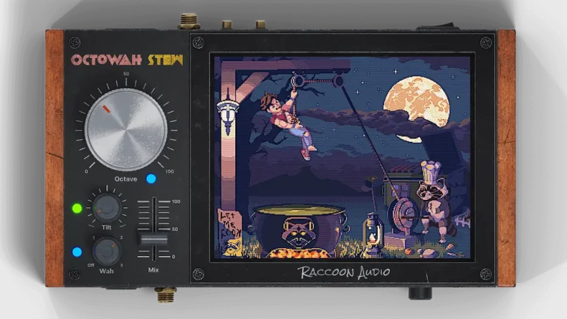 [带哇音的双八度增强器]Raccoon Audio OctoWah Stew (Dual Octave Enhancer with Wah) v1.0.2 VST3 AU [WiN, MacOSX]（106MB)-KK音频资源网