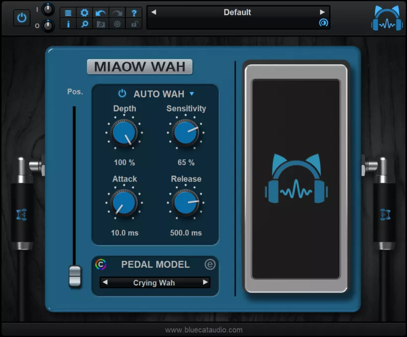 [增强型虚拟哇音踏板插件]Blue Cat Audio Miaow Wah v1.0 [WiN]（18MB）-KK音频资源网