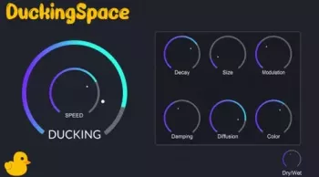 [高品质侧链混响]Sonic Skunk DuckingSpace (Sidechain Reverb) v1.0 x64 VST3 [WiN]（30MB)-KK音频资源网