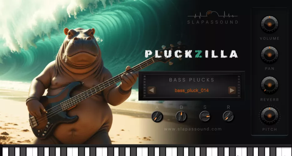 [贝斯拨弦音色]SlapAsSound PluckZilla (Punchy Basses) v1.0 VST VST3 AU [WiN, MacOSX]（189 MB)-KK音频资源网