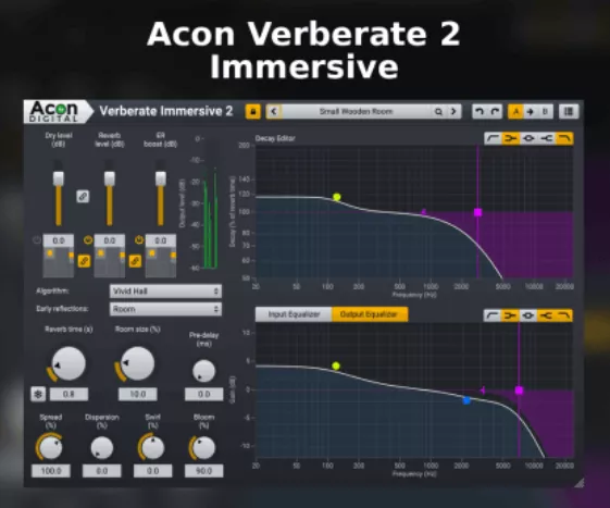[环绕3D混响]Acon Digital Verberate Immersive 2 v2.3.2/v2.3.1 [WiN, MacOSX]（47Mb）-KK音频资源网