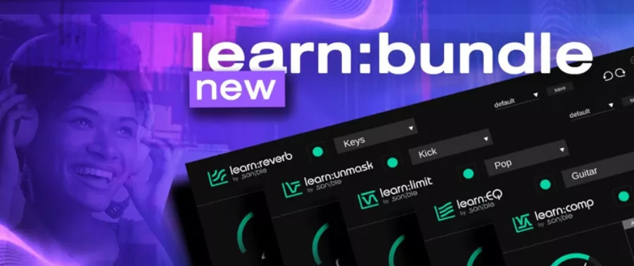 [五个AI智能插件捆绑包] Sonible learn series bundle v2.0.0 [WiN, MacOSX]（193.3MB+189MB+640.8MB）-KK音频资源网