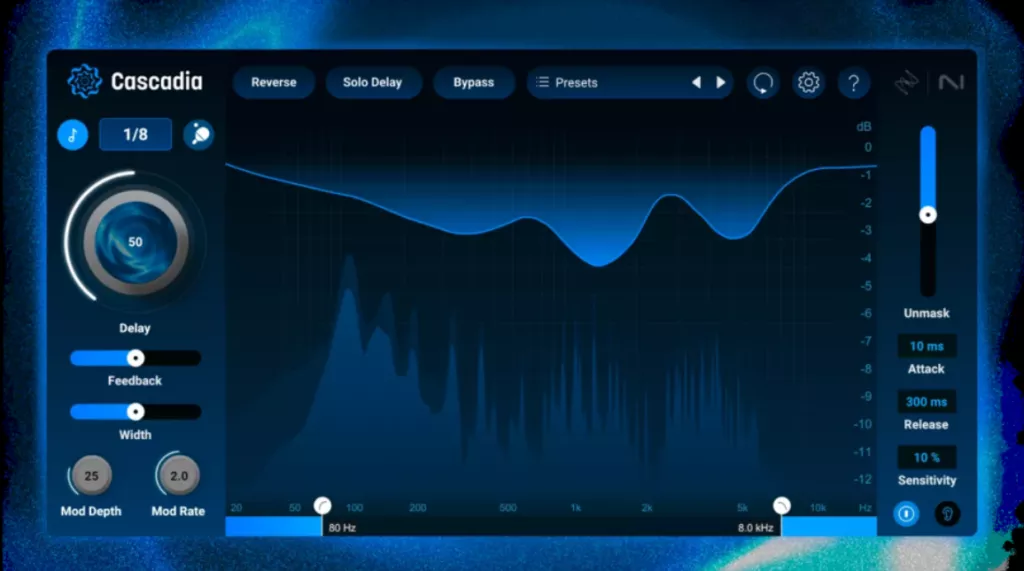 [智能延迟插件] iZotope Cascadia v1.1.0.355-TeamCubeadooby [WiN]（42.6MB）-KK音频资源网