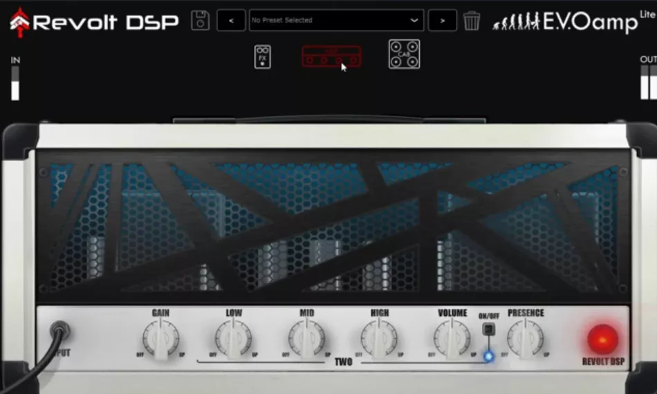 [吉他放大器] Revolt DSP EVOampLite (Guitar Amp Simulator) v1.2 VST3 AU STANDALONE [WiN, MacOSX]（60MB)-KK音频资源网