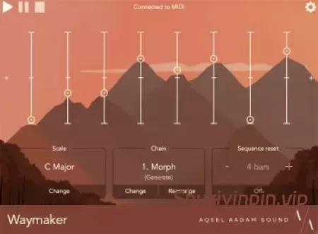[MIDI音序器模块组合链插件]Aqeel Aadam Sound Waymaker v1.0.4 [WiN]（8.2MB）-KK音频资源网