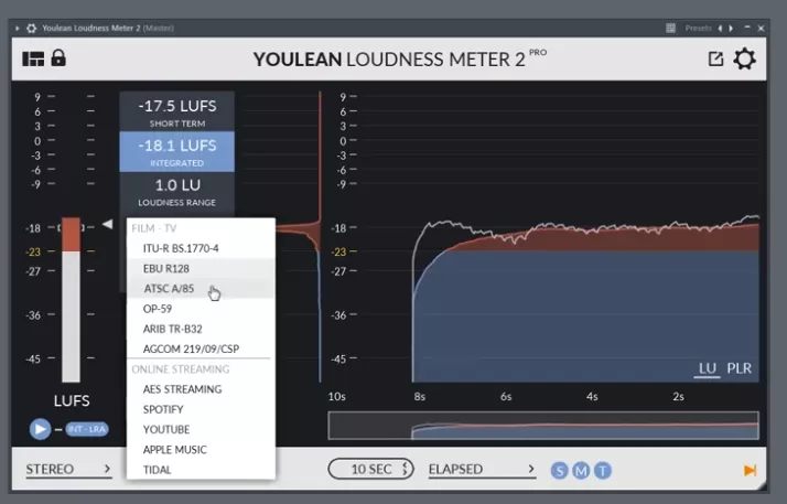 [市场上最好的响度计]Youlean Loudness Meter Ultra v2.5.12-V.R [WiN]（16MB）-KK音频资源网