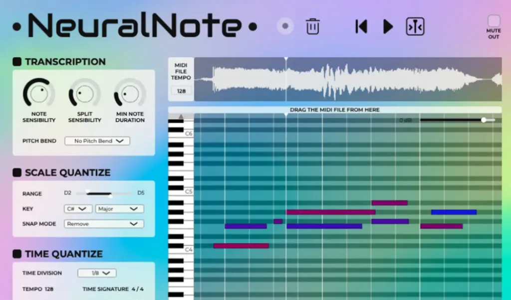 [AI音频转MIDI插件] DamRsn NeuralNote (Audio To MiDi) v1.1.0 VST3 AU STANDALONE [WiN, MacOSX, LiNUX]（45MB）-KK音频资源网