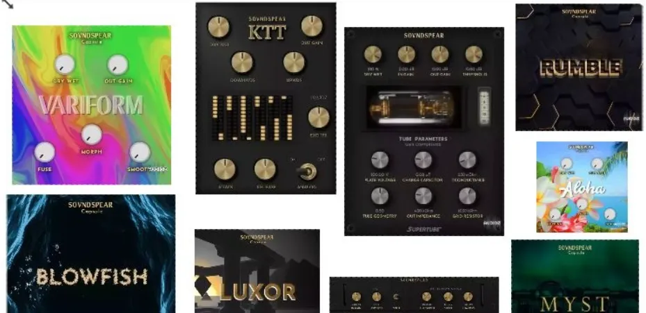 [Soundspear 系列插件合集] Soundspear Plugins Bundle 2025.8 [WiN, MacOSX]（144MB）-KK音频资源网