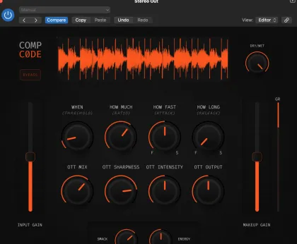 [一体化动态包络塑形工具] Cr8ive Audio The Compressor Code v1.0.0 [WiN, MacOSX]（15.7MB+88.40MB）-KK音频资源网