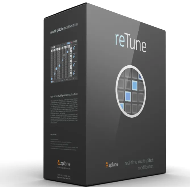[实时自动音高校正工具] zPlane reTune v1.3.5 [WiN, MacOSX]（6.61MB+26.3MB)-KK音频资源网