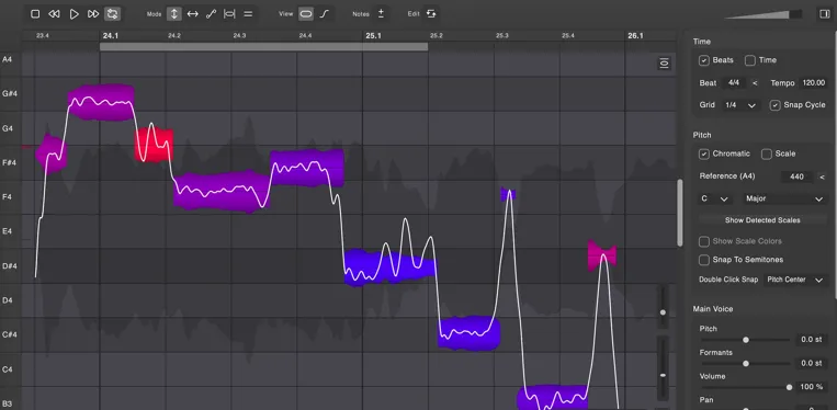 [比 Melodyne 好用的人声编辑和音高修正工具] DoublePi Technologies Vovious v1.0.10-VR [WiN, MacOSX]（14MB+24MB）-KK音频资源网