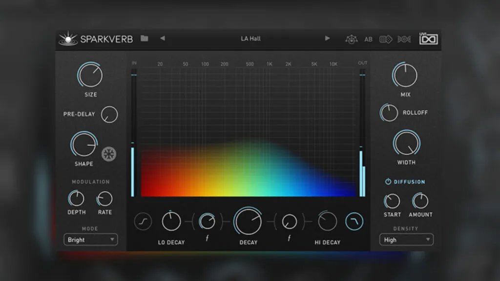 [算法混响插件] UVI SparkVerb v1.5.0-R2R [WiN]（22.3MB）-KK音频资源网