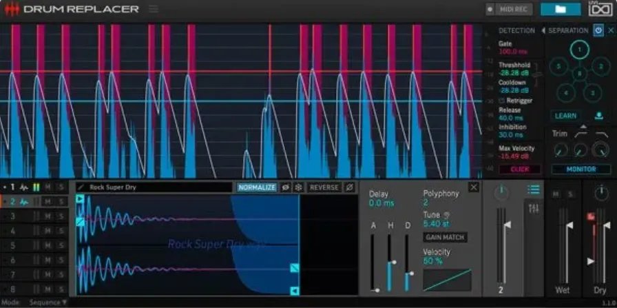 [实时自适应鼓组替换和处理工具] UVI DrumReplacer v1.3.2-R2R [WiN]（73.7MB）-KK音频资源网