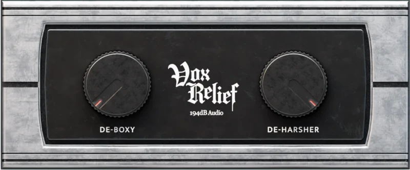[提升人声清晰度处理插件] 194dB Audio VoxRelief Lite v1.0.0 VST3 AU AAX [WiN, MacOSX]（69.4MB)-KK音频资源网