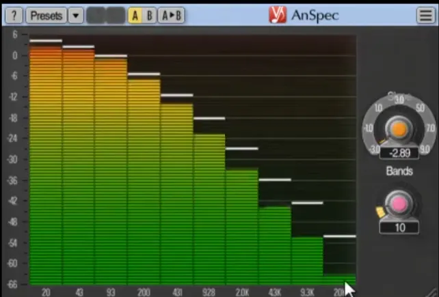 [平滑频谱分析仪] Voxengo AnSpec v1.9 VST VST3 AU AAX[WiN, MacOSX]（40MB)-KK音频资源网