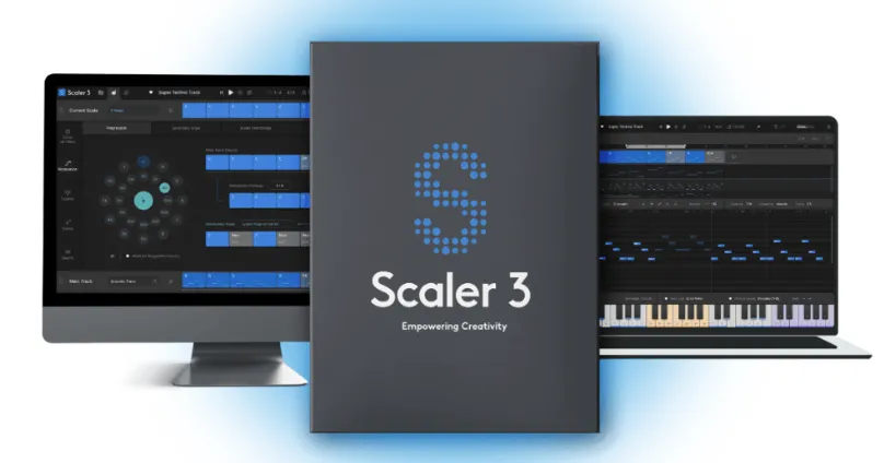 [革命性智能和弦插件] Scaler Music Scaler 3 v3.1.0 [WiN, MacOSX]（1GB+）-KK音频资源网